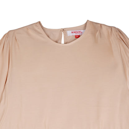 Bobson Japanese Ladies Basic Woven Shirt Relaxed Fit 155227 (Beige)