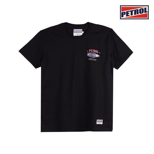 Petrol Men's Basic Tees Slim Fitting CVC Jersey Fabric 151858-U (Black)