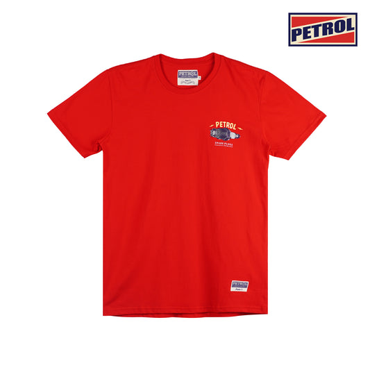 Petrol Men's Basic Tees Slim Fitting CVC Jersey Fabric 151858-U (Red)