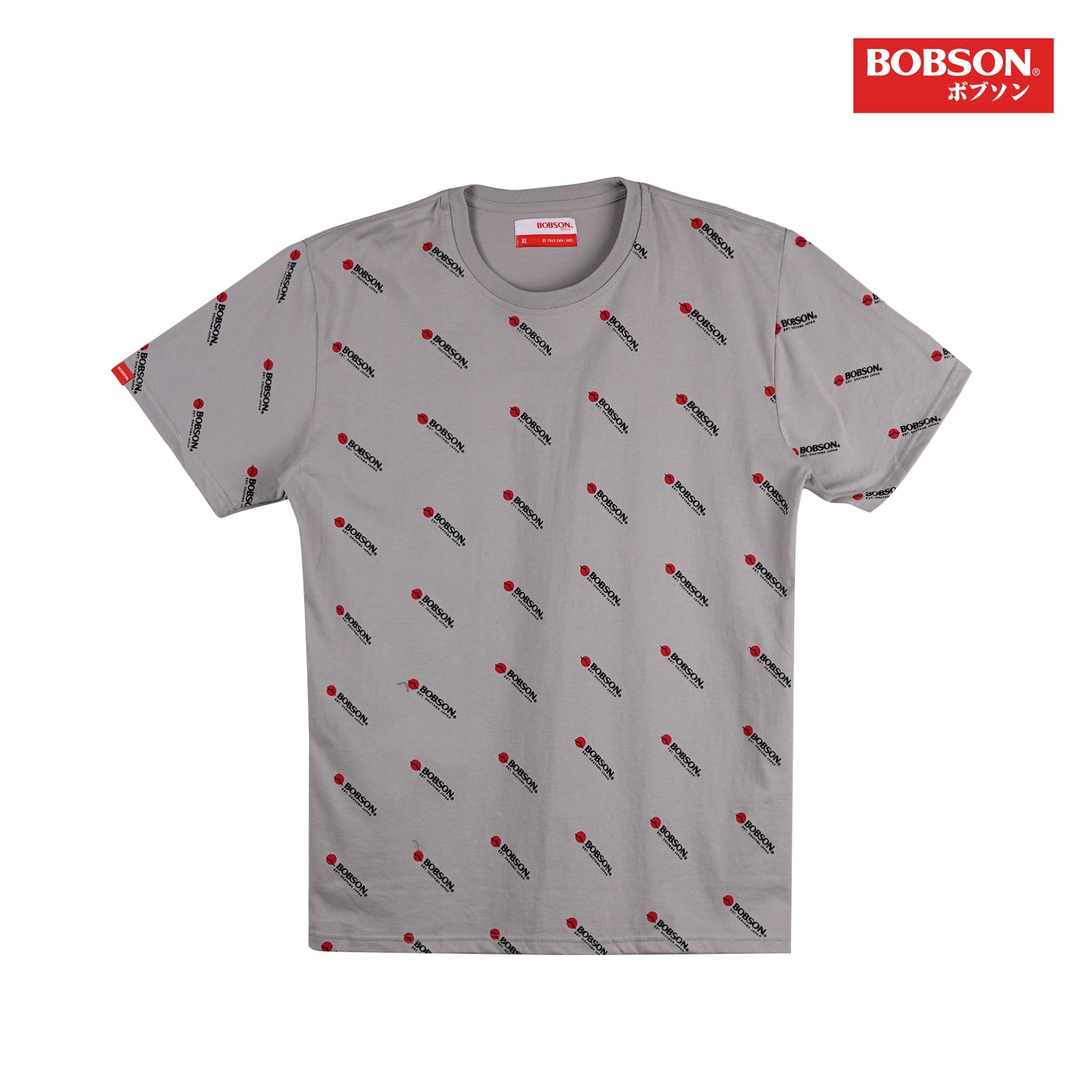 Bobson Japanese Men's Basic Tees Slim Fit 160841-U (Gray)