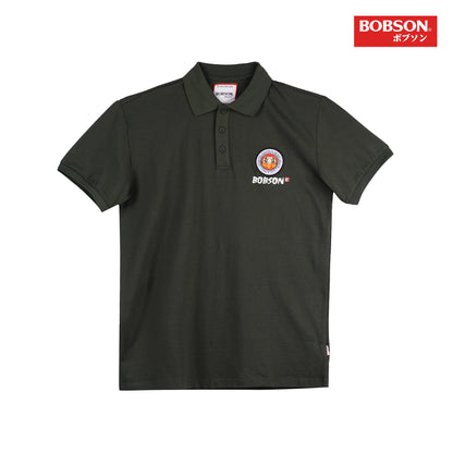 Bobson Japanese Men's Basic Collared Shirt Slim Fit 113195 (Fatigue)