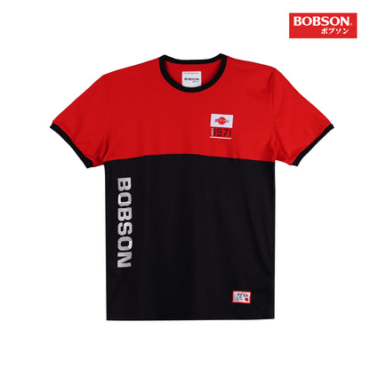 Bobson Japanese Men's Basic Tees Slim Fit 163146 (Tango Red)