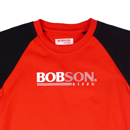 Bobson Japanese Children's Wear Toddler Basic Tees Regular Fit 161777-U (Red)