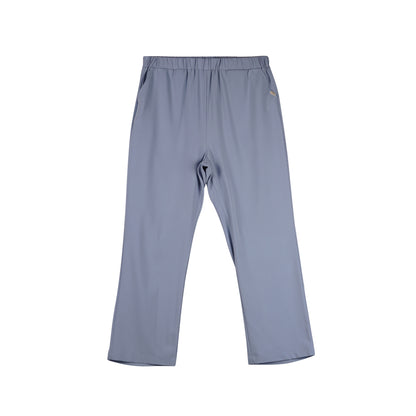 Petrol Ladies Basic Non-Denim Drawstring Pants Mid-Rise Rinse Wash Fabric 156746 (Smoke Blue)