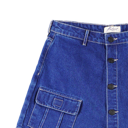 Petrol Ladies Basic Denim Macaren Skort Mid-Rise Enzyme Wash Fabric 167872 (Medium Shade)