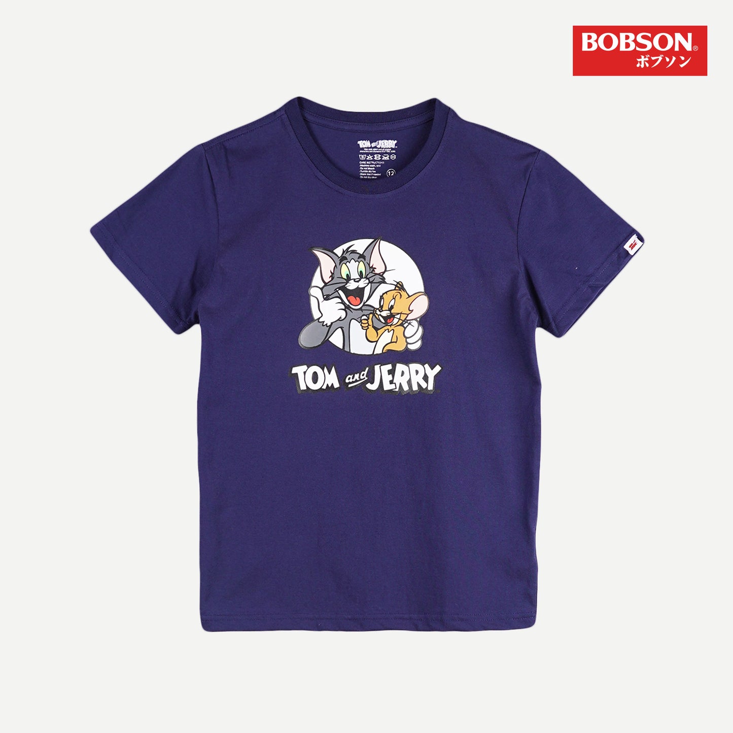 Bobson Japanese X Tom and Jerry Children's Wear Kid's Basic Tees Regular Fit 166431-U (Navy)