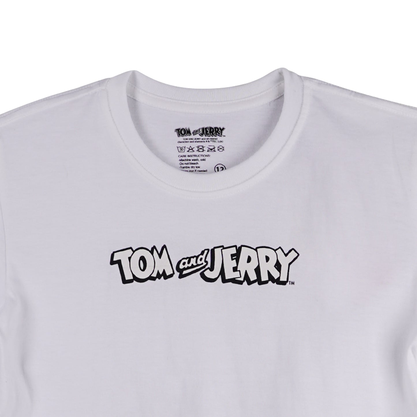 Bobson Japanese X Tom and Jerry Children's Wear Kid's Basic Tees Regular Fit 166420-U (White)