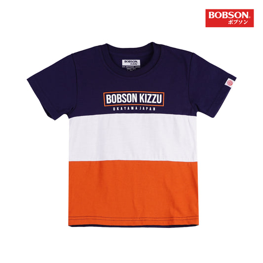 Bobson Japanese Children's Wear Toddler Basic Tees Regular Fit 159758-U (Navy)