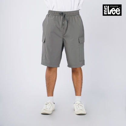 Stylistic Mr. Lee Men's Basic Non-Denim Cargo Short Mid Waist 145239 (Charcoal Gray)