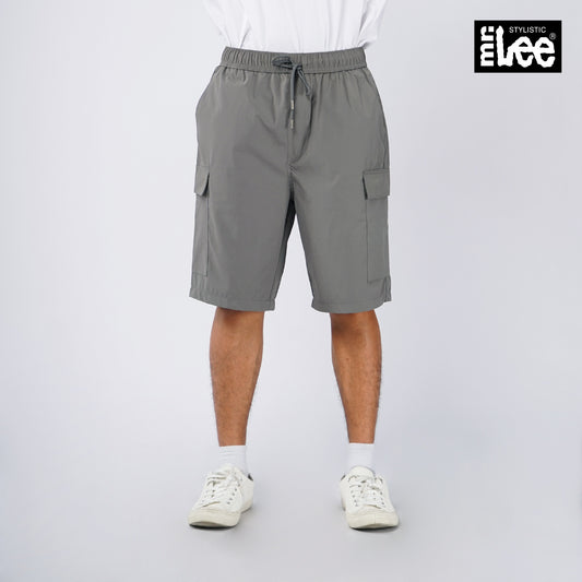 Stylistic Mr. Lee Men's Basic Non-Denim Cargo Short Mid Waist 145239 (Charcoal Gray)