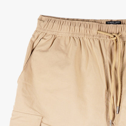 Stylistic Mr. Lee Men's Basic Non-Denim Cargo Short Mid Waist 145239 (Tan)