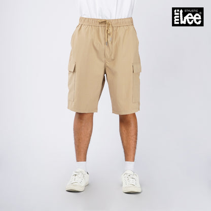 Stylistic Mr. Lee Men's Basic Non-Denim Cargo Short Mid Waist 145239 (Tan)