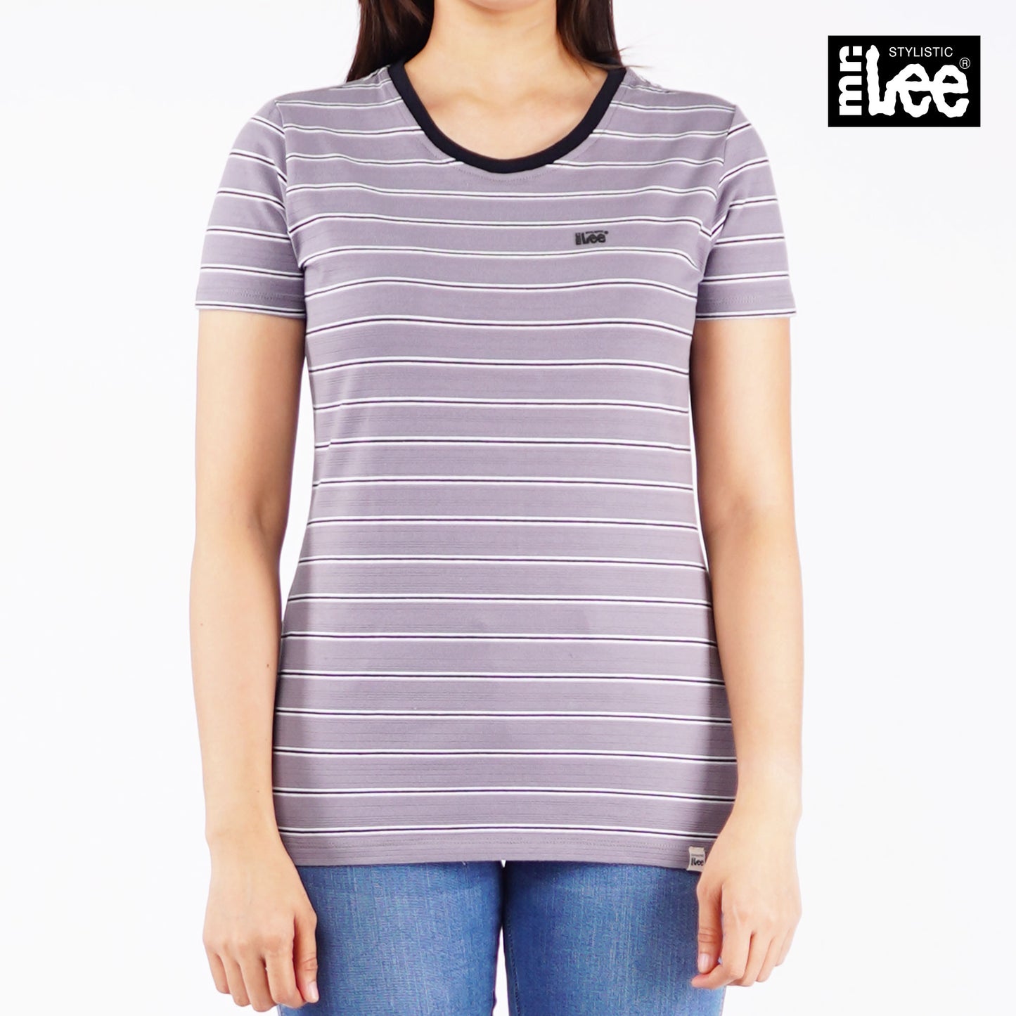 Stylistic Mr. Lee Ladies Basic Tees Regular Fit 112225 (Gray)