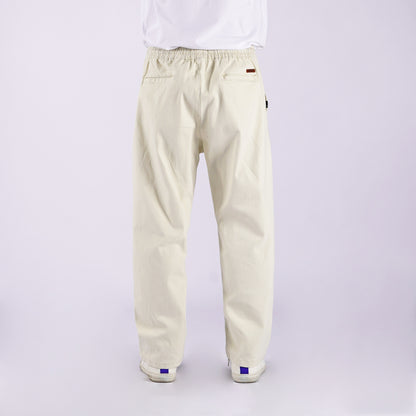 Petrol Men's Basic Non-Denim Ankle Pants Mid-Rise Rinse Wash Fabric 164830 (Cream)