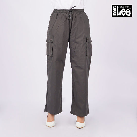 Stylistic Mr. Lee Ladies Basic Non-Denim Cargo Pants 162278 (Gray)