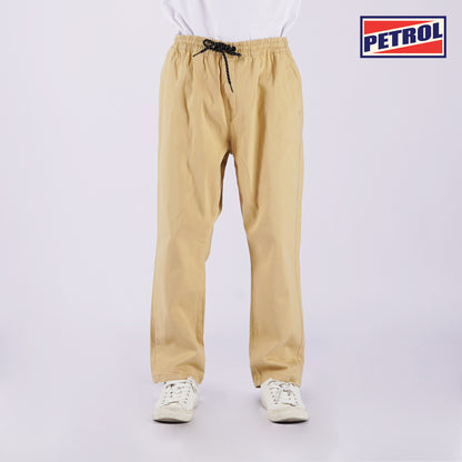 Petrol Men's Basic Non-Denim Ankle Pants Mid-Rise Rinse Wash Fabric 164830 (Khaki)