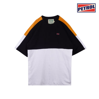 Petrol Men's Basic Tees Boxy Fitting Cotton Jersey Fabric 114641 (Black)