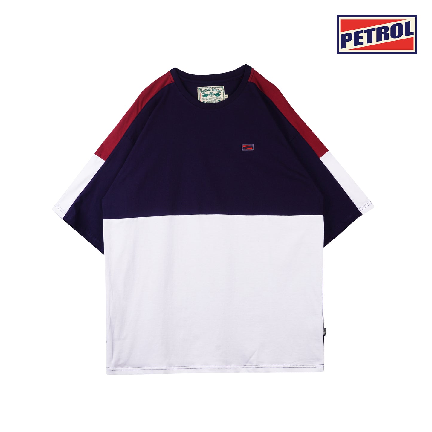 Petrol Men's Basic Tees Boxy Fitting Cotton Jersey Fabric 114641 (Navy)