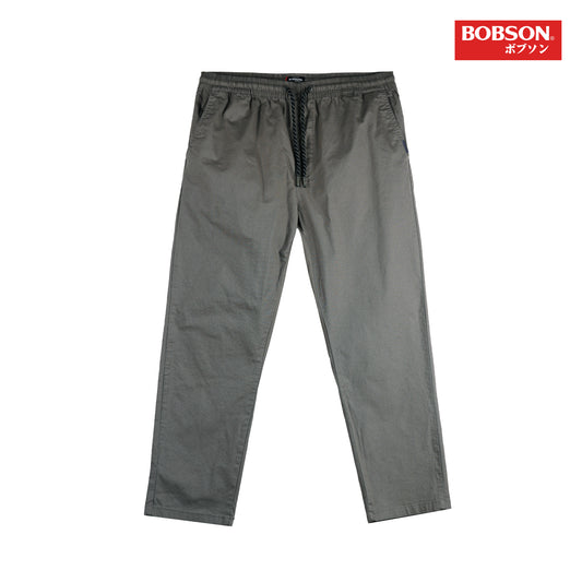 Bobson Japanese Men's Basic Denim Bankle Pants Mid Waist 165540 (Dark Gray)