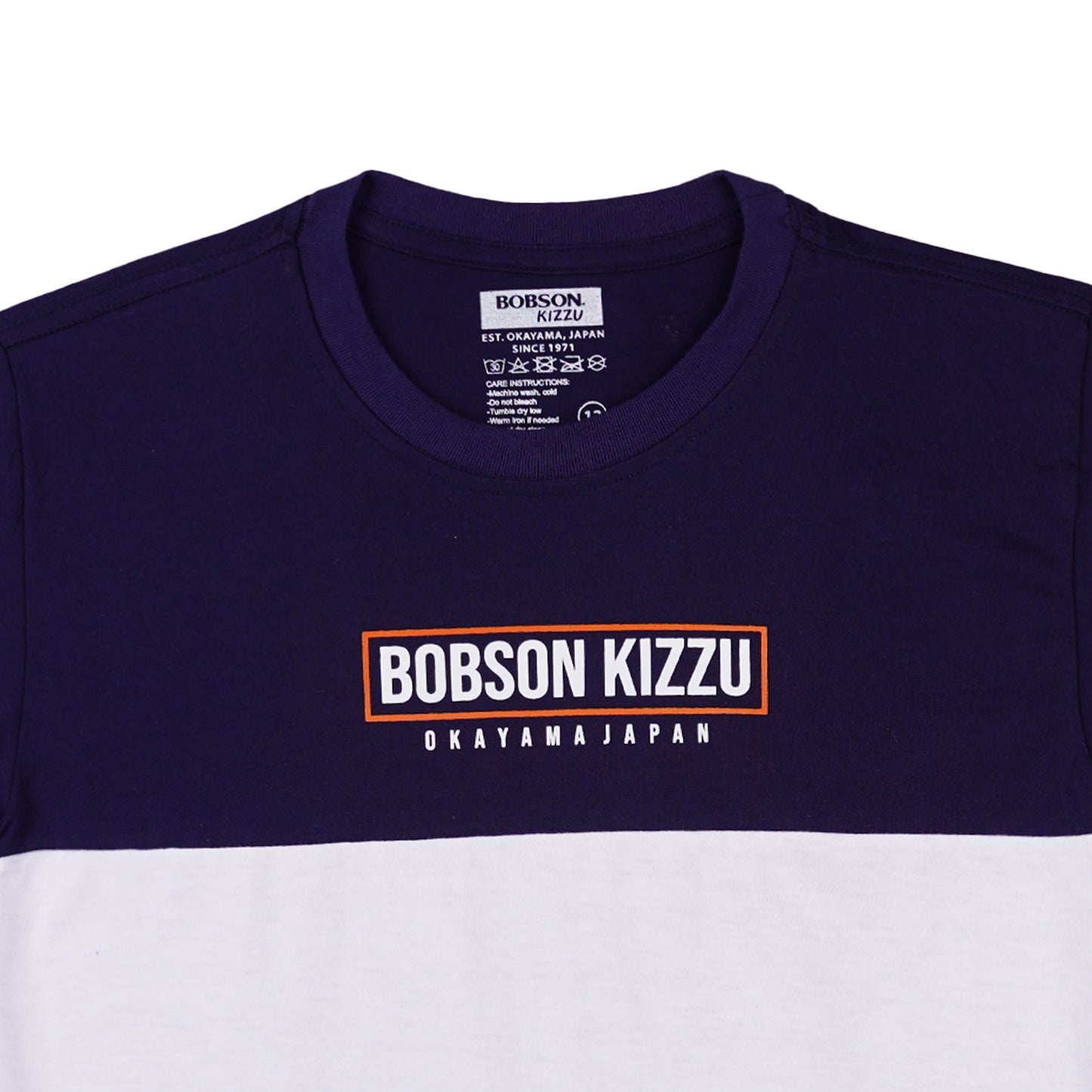 Bobson Japanese Children's Wear Kid's Basic Tees Regular Fit 159752-U (Navy)