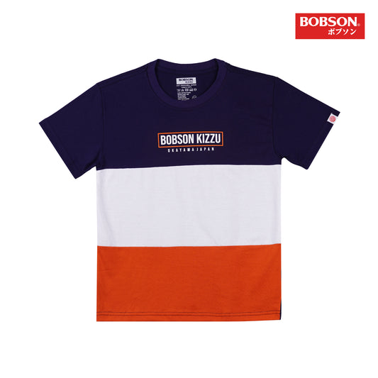 Bobson Japanese Children's Wear Kid's Basic Tees Regular Fit 159752-U (Navy)