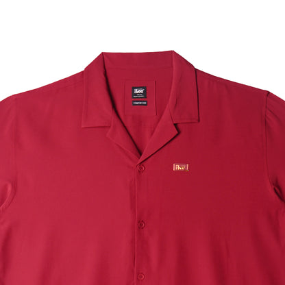 Stylistic Mr. Lee Men's Basic Woven Shirt Comfort Fit 156307-U (Maroon)