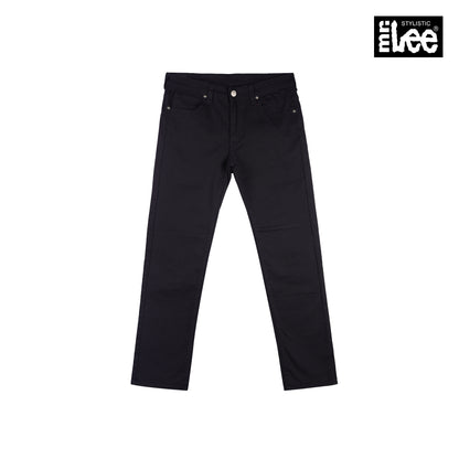 Stylistic Mr. Lee Men's Basic Denim Skinny Mid Waist 163533 (Black)