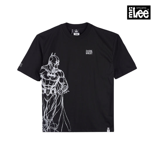 Stylistic Mr. Lee X Justice League Men's Basic Tees Oversized Shirt 167702 (Black)