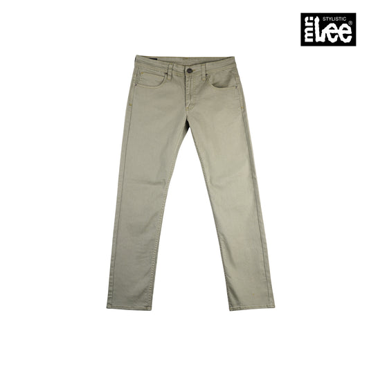 Stylistic Mr. Lee Men's Basic Denim Skinny Mid Waist 163542 (Olive)