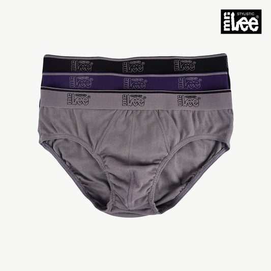 Stylistic Mr. Lee Men's Basic Accessories Innerwear 3in1 Hipster Brief 132289 (Assorted)