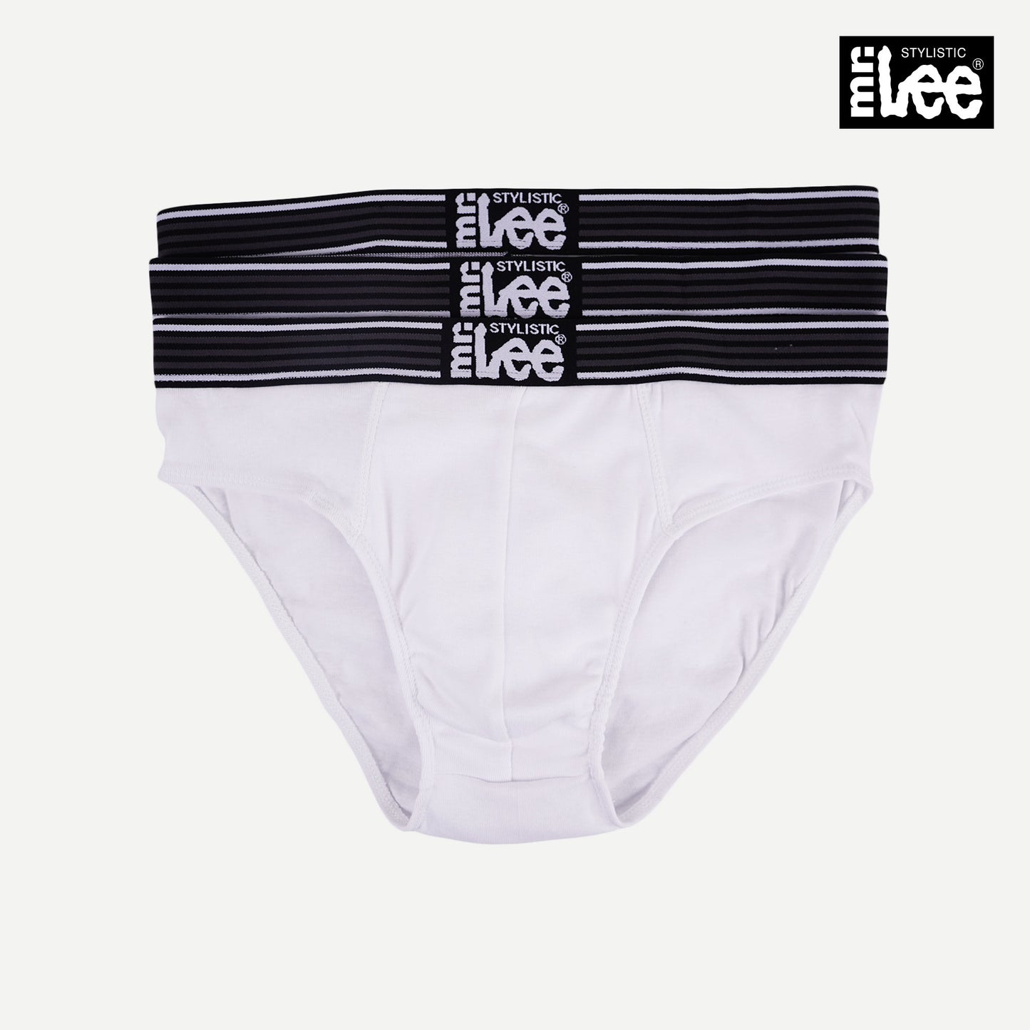 Stylistic Mr. Lee Men's Basic Accessories Innerwear 3in1 Hipster Brief 163759 (White)