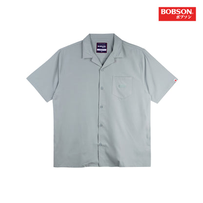 Bobson Japanese Men's Basic Woven Shirt Comfort Fit 156487-U (Slate)