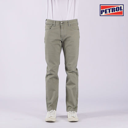 Petrol Men's Basic Denim Pants Mid-Rise Skinny Fitting 163596 (Olive)