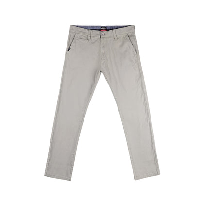 Bobson Japanese Men's Basic Non-Denim Chino Pants Mid Waist 164527 (Light Gray)