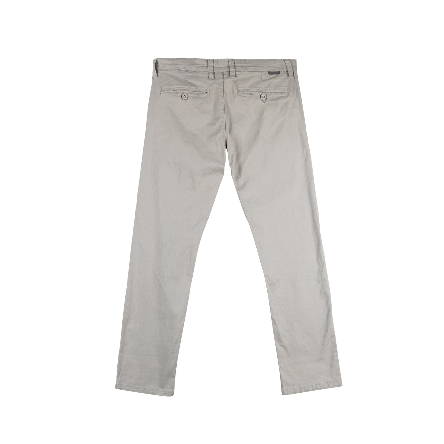 Bobson Japanese Men's Basic Non-Denim Chino Pants Mid Waist 164527 (Light Gray)