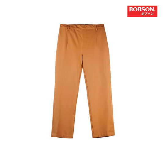 Bobson Japanese Ladies Basic Non-Denim Colored Pants 162956-U (Khaki)