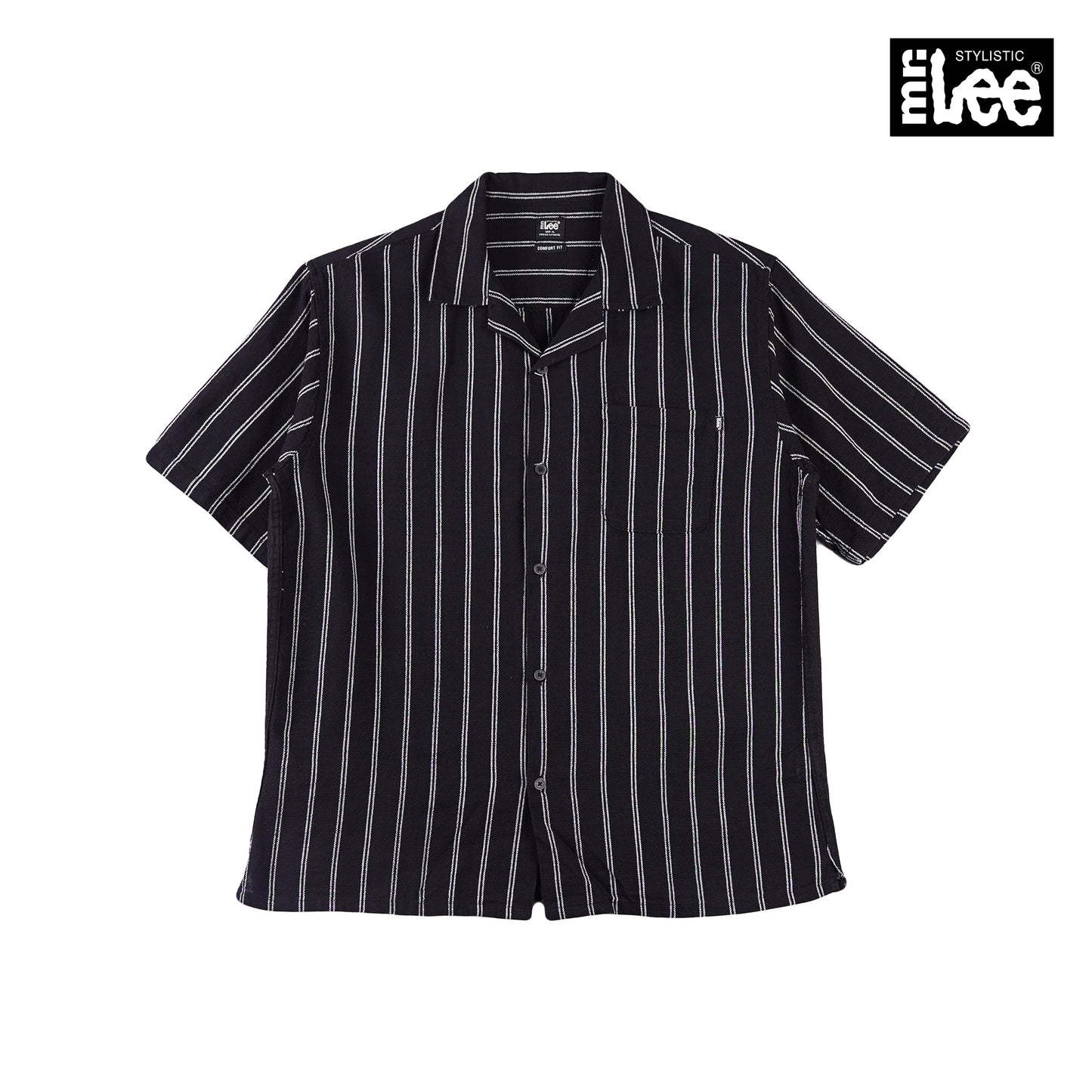 Stylistic Mr. Lee Men's Basic Woven Shirt Comfort Fit 161201 (Black)