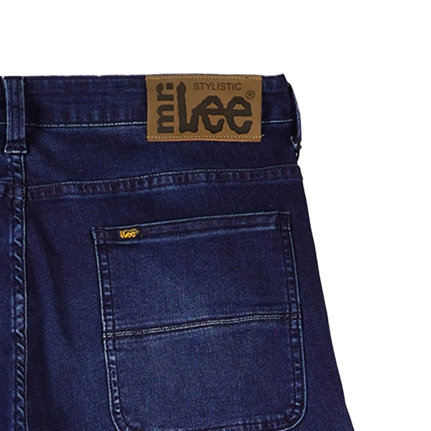 Stylistic Mr. Lee Men's Basic Denim Cargo Jeans Mid Waist 167142 (Dark Shade)