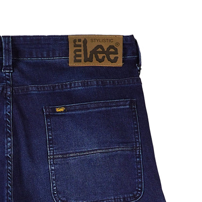 Stylistic Mr. Lee Men's Basic Denim Cargo Jeans Mid Waist 167142 (Dark Shade)