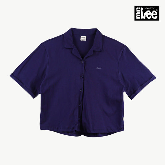 Stylistic Mr. Lee Ladies Basic Collared Relaxed Fit 151481 (Navy)