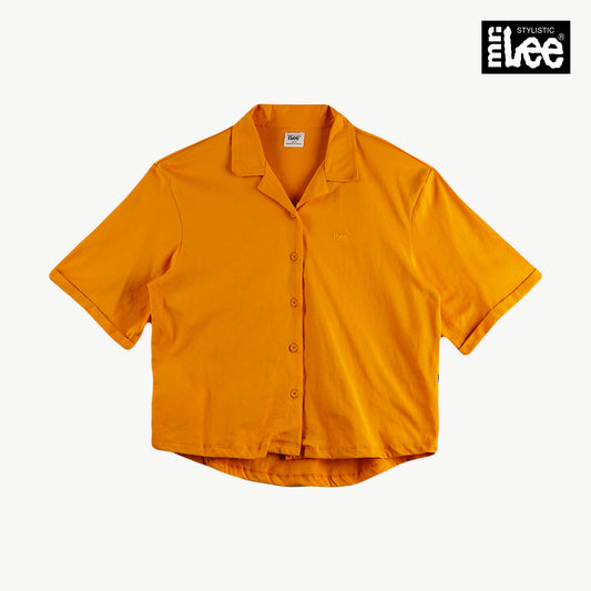 Stylistic Mr. Lee Ladies Basic Collared Relaxed Fit 151481 (Yellow)