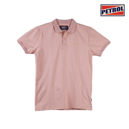 Petrol Men's Basic Collared Shirt Slim Fitting Missed Lycra Fabric 116280 (Dusty Pink)