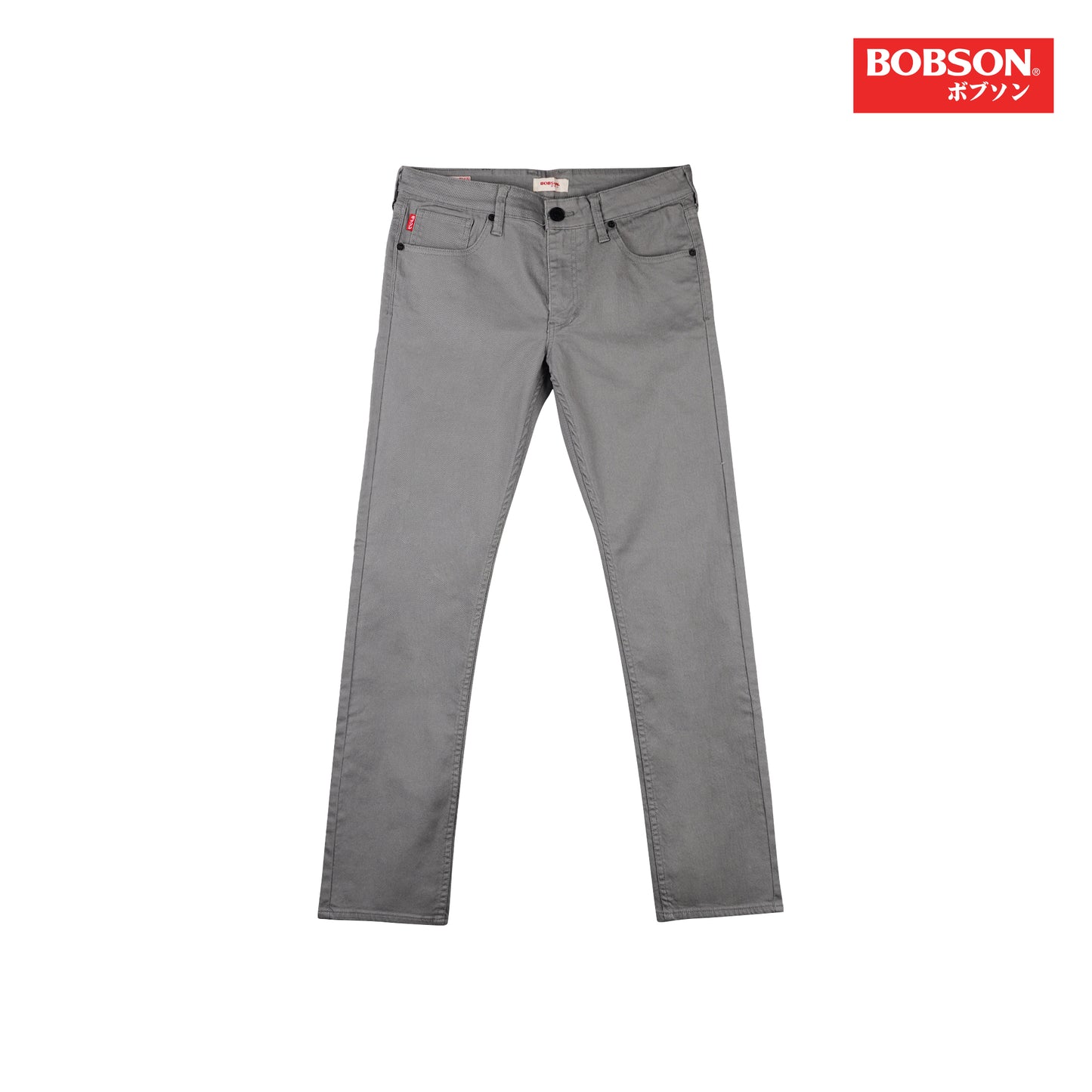 Bobson Japanese Men's Basic Denim Super skinny Mid Waist 163388 (Cement)