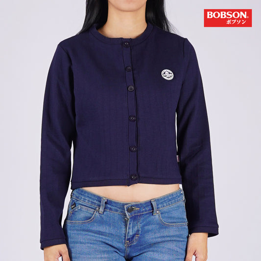 Bobson Japanese Ladies Basic Jacket Crop Fit 161582-U (Navy)