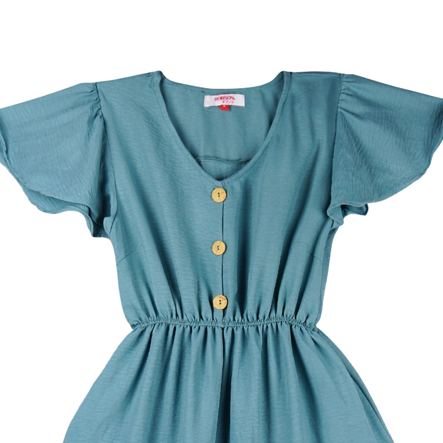 Bobson Japanese Ladies Basic Dress Regular Fit 156517 (Light Blue)