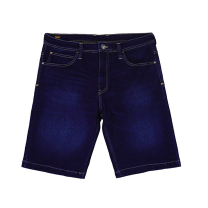 Stylistic Mr. Lee Men's Basic Denim Tapered Short Mid Waist 163366 (Dark Shade)