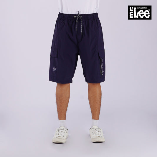 Stylistic Mr. Lee Men's Basic Non-Denim Jogger Short Mid Waist 145287 (Navy)