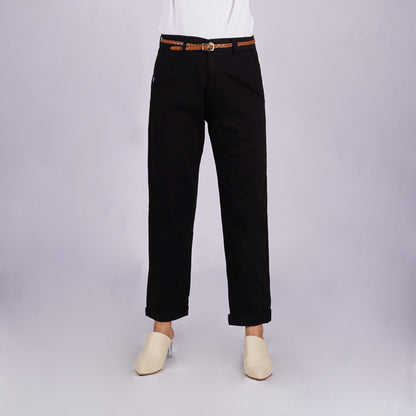 Stylistic Mr. Lee Ladies Basic Non-Denim Colored Pants 170813 (Black)