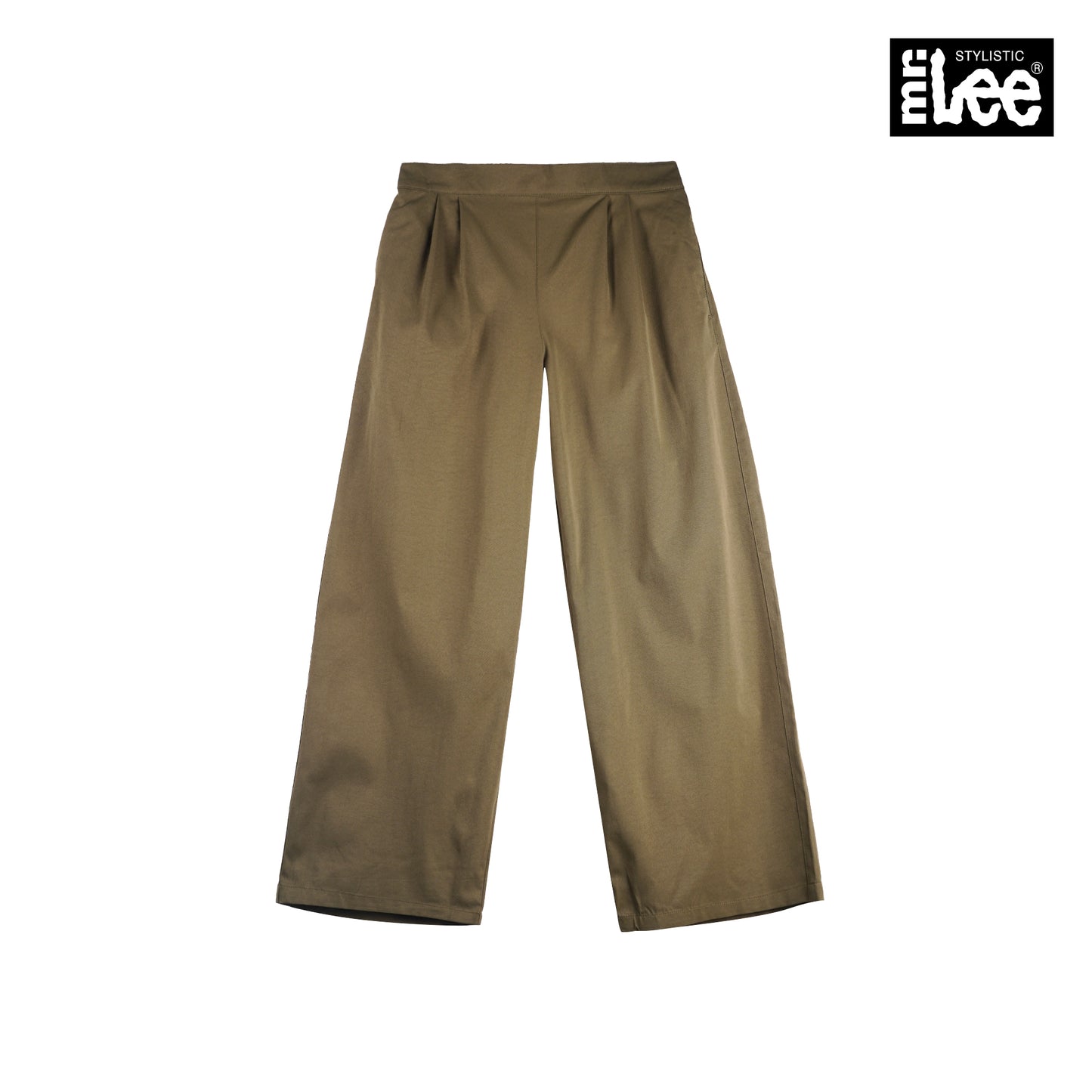 Stylistic Mr. Lee Ladies Basic Non-Denim Pants Wide Leg 171038 (Fatigue)