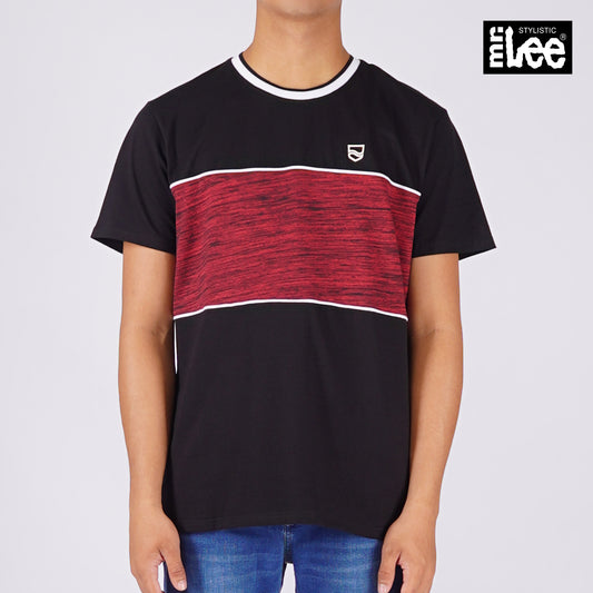 Stylistic Mr. Lee Men's Basic Tees Semi body Fit 120849 (Black)